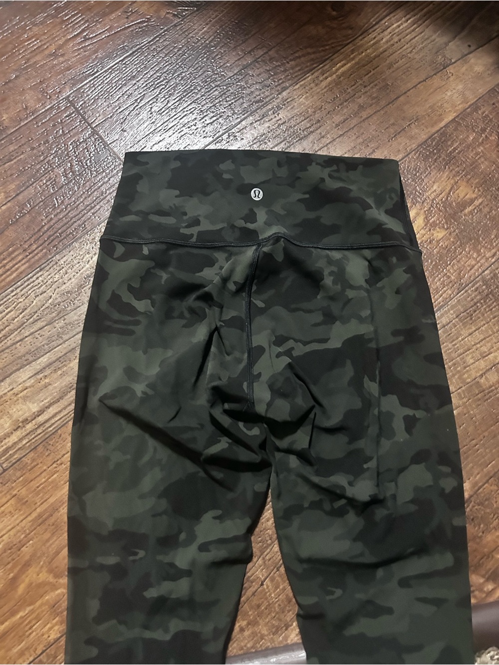 Lululemon Incognito Camo Wunder Train Leggings - Gator Green